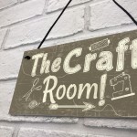 Handmade The Craft Room Home Decor Shabby Chic Hanging Plaque