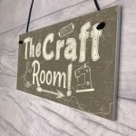 Handmade The Craft Room Home Decor Shabby Chic Hanging Plaque