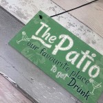 Funny Garden Patio Sign Alcohol Hanging Plaque Door Shed Gift