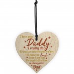Bump Gifts Wooden Heart Dad Daddy Father Baby Son Daughter Card 