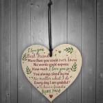 Friends Like You Friendship Sign Wood Heart Plaque Thank You
