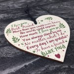 Friends Like You Friendship Sign Wood Heart Plaque Thank You