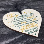 Daddy's Girl Wooden Heart Sign FATHERS Dad Daddy Gift For Him 