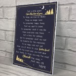 Mum Dad Memorial Remembrance Table Sign Christmas Plaque