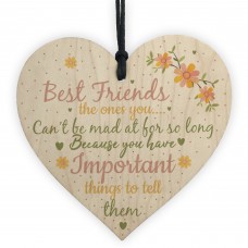 Best Friend Wood Sign FRIENDSHIP GIFT Birthday Xmas Gifts