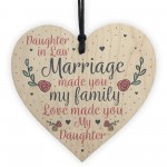 Wood Plaque Mother Daughter In Law Gift Wedding Birthday Gift