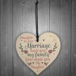 Wood Plaque Mother Daughter In Law Gift Wedding Birthday Gift