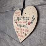 Wood Plaque Mother Daughter In Law Gift Wedding Birthday Gift