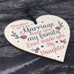 Wood Plaque Mother Daughter In Law Gift Wedding Birthday Gift