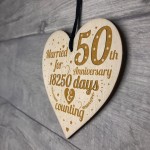 50th Wedding Anniversary Gift Gold Fifty Years Gift For Husband 