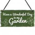 Wall Door Gate Garden Sign Hanging Garden Shed SummerHouse GIFT