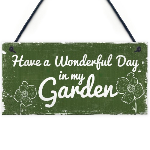 Wall Door Gate Garden Sign Hanging Garden Shed SummerHouse GIFT