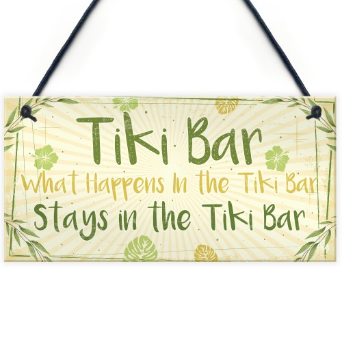 Tiki Bar Accessories Home Garden Bar Plaque Pub Bar Kitchen Sign