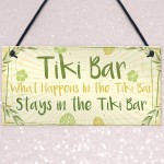 Tiki Bar Accessories Home Garden Bar Plaque Pub Bar Kitchen Sign