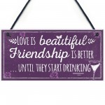 Best Friend Plaque Friendship Sign Thank You Birthday Gift 