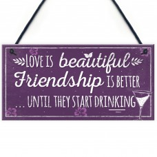 Best Friend Plaque Friendship Sign Thank You Birthday Gift 