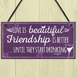 Best Friend Plaque Friendship Sign Thank You Birthday Gift 