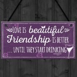 Best Friend Plaque Friendship Sign Thank You Birthday Gift 