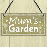 Mums Garden Novelty Plaque Summer House Sign Garden Shed Sign