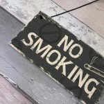 No Smoking Area Hanging Sign Hotel Garden Pub Bar Door Wall Sign