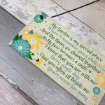 Garden In Memory Mum Nan Friend Memorial Poem Sign Hanging Wall 