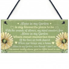 Novelty Hanging Garden Memorial Plaque Present Home Fence Sign 