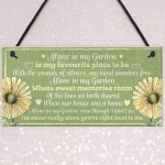 Novelty Hanging Garden Memorial Plaque Present Home Fence Sign 