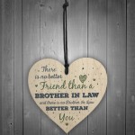 Gifts For Brother In Law Birthday Card Heart Plaque Friend Gift