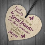 Best Friends Friendship Gifts Handmade Wood Heart Keepsake Sign