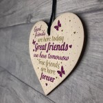 Best Friends Friendship Gifts Handmade Wood Heart Keepsake Sign