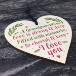 Gifts For Grandad Nan Mum Dad Mummy Daddy Gifts Wooden Heart
