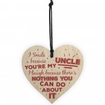 Uncle Birthday Gifts Presents Wooden Heart Plaque Keepsake Gifts