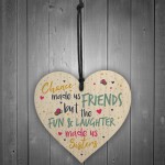 Chance Made Us Best FRIEND Sister Gifts Heart Friendship Gift