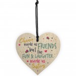 Chance Made Us Best FRIEND Sister Gifts Heart Friendship Gift