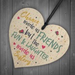 Chance Made Us Best FRIEND Sister Gifts Heart Friendship Gift