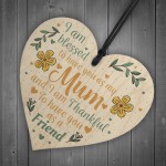 Gifts For Mum Mummy Gran Nanny Best Friend Plaque Wood Heart 