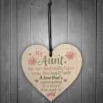 Best Friend Auntie Heart Gift Wood Chic Sign Birthday Keepsake
