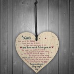 Gifts For Mum Girls First Love Wooden Heart MUM Mummy Gifts