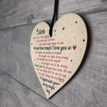 Gifts For Mum Girls First Love Wooden Heart MUM Mummy Gifts
