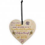 BESTIE Best Friend Friends Plaque Heart Birthday Thank You Gifts