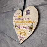 BESTIE Best Friend Friends Plaque Heart Birthday Thank You Gifts