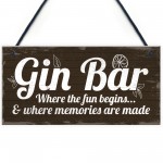 Gin Bar Sign Man Cave Bar Plaque Alcohol Novelty Shabby Gift 