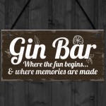 Gin Bar Sign Man Cave Bar Plaque Alcohol Novelty Shabby Gift 