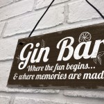 Gin Bar Sign Man Cave Bar Plaque Alcohol Novelty Shabby Gift 