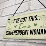 Gindependent Funny Alcohol Man Cave Home Bar Plaque Pub Sign