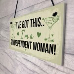 Gindependent Funny Alcohol Man Cave Home Bar Plaque Pub Sign