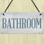 Shabby Chic Bathroom Sign Toilet WC The Loo Hanging Plaque