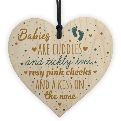 Mum To Be Present Wooden Heart Baby Shower Gift Plaque