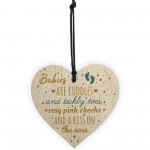 Mum To Be Present Wooden Heart Baby Shower Gift Plaque