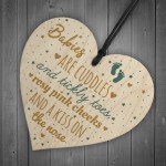 Mum To Be Present Wooden Heart Baby Shower Gift Plaque